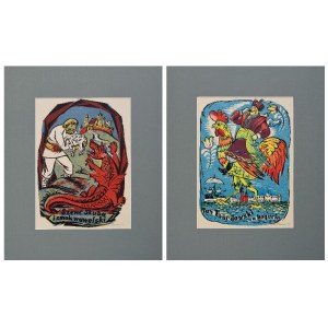 Stanislaw RACZYÑSKI (1903-1982), Set of two color woodcuts