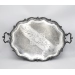 J. FRAGET Silver and Plated Goods Factory (company active 1824-1944), Two-souled tray.