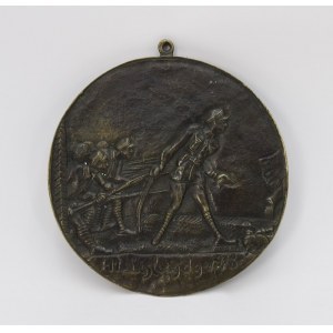 FERENSTEIN &amp; SYN Bronze Works, Medallion Disarming the Germans in Warsaw 1918.