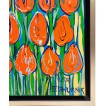 Edward Dwurnik (1943 - 2018), Oranžové tulipány, 2017