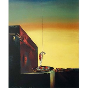 Salvador Dalí (1904 - 1989), Litografia s názvom Vajíčka na tanieri (Bez taniera)