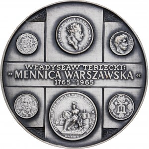 medal WŁADYSŁAW TERLECKI-NUMIZMATYK, 1978, srebro Ag, masa rzeczywista: 179 g