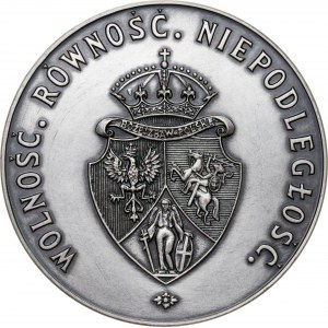 medal POWSTANIE STYCZNIOWE, medal wznowiony w 1983 roku (pierwotne bicie z 1981 roku zawierało 12 sztuk medali w srebrze), srebro Ag, masa rzeczywista: 186 g, nakład z 1983 roku: 5 sztuk