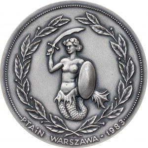 medal KAROL BEYER, 1984, srebro Ag, masa rzeczywista: 128 g, średnica 70 mm, nakład: 30 sztuk