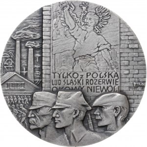 medal WOJCIECH KORFANTY, 1986, srebro Ag, masa rzeczywista: 165 g, średnica 70 mm, nakład: 20 sztuk