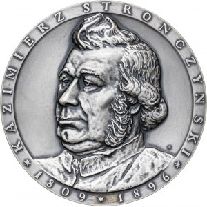 medal KAZIMIERZ STRONCZYŃSKI, 1986, srebro Ag, masa rzeczywista: 148 g, nakład: 100 sztuk