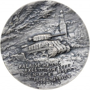 medal GENERAŁ STANISŁAW MACZEK, 1987, srebro Ag, masa rzeczywista: 162 g