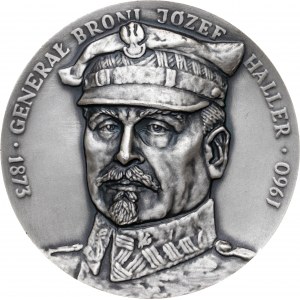 Medal GENERAŁ JÓZEF HALLER, 1985, srebro Ag, masa rzeczywista: 159 g