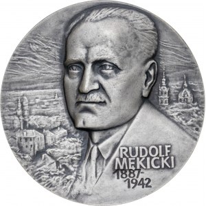 Medal 100 ROCZNICA URODZIN RUDOLFA MĘKICKIEGO, 1988, srebro Ag, masa rzeczywista: 157 g