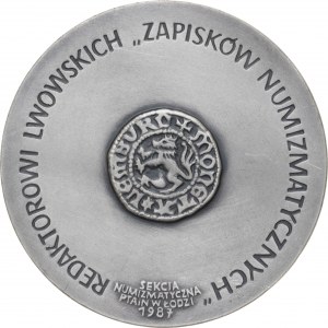 Medal 100 ROCZNICA URODZIN RUDOLFA MĘKICKIEGO, 1988, srebro Ag, masa rzeczywista: 157 g