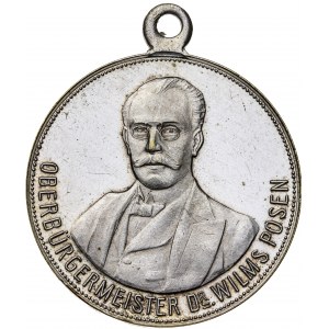 Poznań - medal z okazji Wystawy Wschodnioniemieckiej Przemysłu, Rzemiosła i Rolnictwa (zalążek późniejszych TARGÓW POZNAŃSKICH), 1911