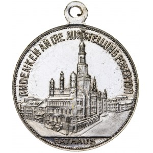 Poznań - medal z okazji Wystawy Wschodnioniemieckiej Przemysłu, Rzemiosła i Rolnictwa (zalążek późniejszych TARGÓW POZNAŃSKICH), 1911