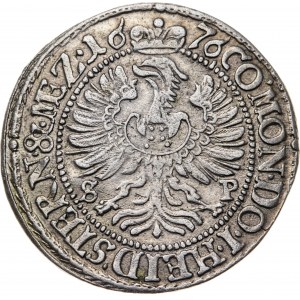 Śląsk, Księstwo oleśnickie - Sylwiusz Fryderyk 1664-1697, 3 krajcary 1676
