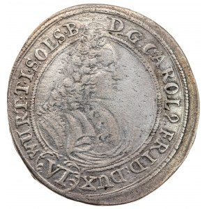 Śląsk, Księstwo oleśnicko Karol Fryderyk 1704 – 1744, 6 krajcarów z 1715 r.