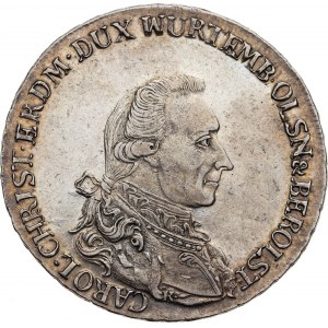 Śląsk, Księstwo oleśnickie - Karol Krystian Erdmann 1744-1792, talar 1785 B