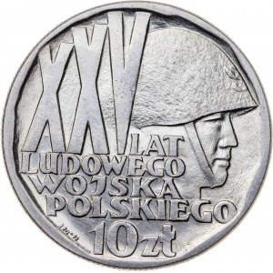 10 zł 1968, XXV LAT LWP, PRÓBA NIKIEL