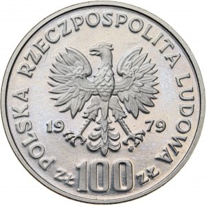 100 zł 1979, LUDWIK ZAMENHOF PÓŁPROFIL, PRÓBA NIKIEL