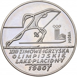 200 zł 1980, IGRZYSKA OLIMPIJSKIE LAKE PLACID 1980 ZE ZNICZEM, PRÓBA NIKIEL