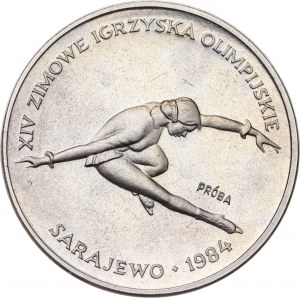 200 zł 1984, ZIMOWE IGRZYSKA OLIMPIJSKIE SARAJEWO 1984 ŁYŻWIARKA, PRÓBA NIKIEL,