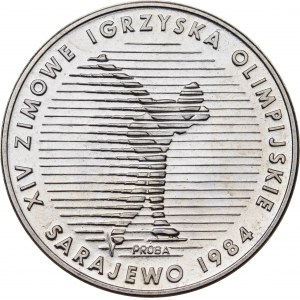 500 zł 1983, ZIMOWE IGRZYSKA OLIMPIJSKIE SARAJEWO 1984, PRÓBA NIKIEL