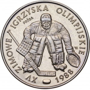 500 zł 1987, ZIMOWE IGRZYSKA OLIMPIJSKIE CALGARY 1988, PRÓBA NIKIEL