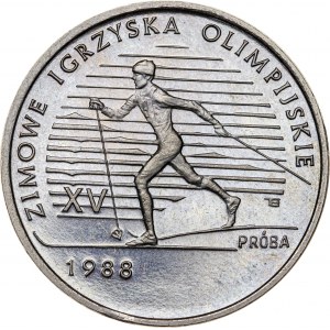 1000 zł 1987, ZIMOWE IGRZYSKA OLIMPIJSKIE CALGARY 1988, PRÓBA NIKIEL