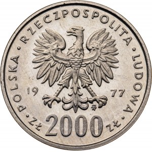 2000 zł 1977, FRYDERYK CHOPIN, PRÓBA NIKIEL