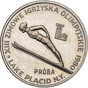 2000 zł 1980, ZIMOWE IGRZYSKA OLIMPIJSKIE LAKE PLACID 1980 SKOCZEK NARCIARSKI, PRÓBA NIKIEL