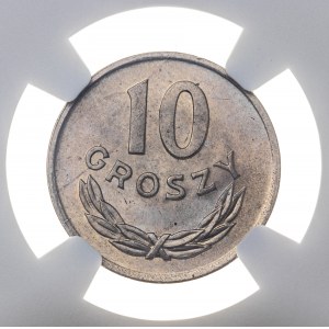 10 groszy 1949, miedzionikiel, MS 66
