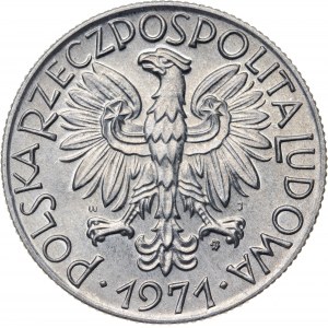 5 złotych 1971, aluminium, rzadki rocznik