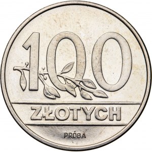 100 zł 1990, PRÓBA NIKIEL