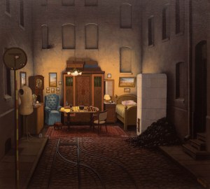 Jacek Yerka (ur. 1952), Ślepa uliczka, 1990