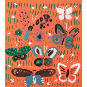 Jozef Wilkoń (b. 1930), Butterflies (book illustration), 1970s