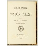 [Bibl. miniaturowa Gebethnera i Wolffa] ZALESKI B. - Výběr z básní. 1909