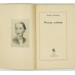 GINCZANKA Zuzanna – Wiersze wybrane. 1953. Wyd. I