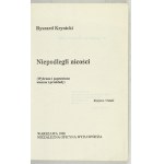 KRYNICKI Ryszard - Niepodlegli nicości. (Wybrane i poprawione wiersze i przekłady)....