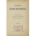 MICKIEWICZ A. - Poezye. 1888