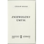 Czesław MIŁOSZ - Zniewolony umysł. Paris 1980, Instytut Literacki. 8, pp. 236, [1]. pamphlet. Gesammelte Werke, t....