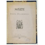 J. OSSOLIŃSKI - Sonety. 1888. Dedykacja autora.