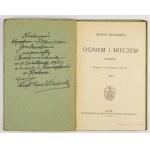 H. SIENKIEWICZ - Trylogia w 26 tomikach. 1936. Dedykacja K. Badeckiego.