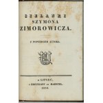 SZYMANOWSKI J. - Pisma. 1836 + ZIMOROWICZ S. - Sielanki. 1836 - półskórek