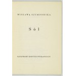 W. Szymborska - Sól. 1962. Wyd. I.