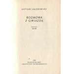 SŁONIMSKI Antoni - Rozmowa z gwiazdą. Poezje 1916-1961 [AUTOGRAFIE UND DEDIKATION].