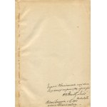 MIŚ Wincenty ks. - Z Ziemi Św. wspomnienia i wrażenia [1914] [AUTOGRAF I DEDYKACJA]