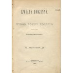 ŻMICHOWSKA Narcyza [opr.] - Familienblumen. Eine Auswahl polnischer Poesie [1883] [Einband des Verlags].