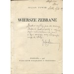 TUWIM Julian - Wiersze zebrane [Erstausgabe 1928] [AUTOGRAFIE UND DEDIKATION FÜR STEFANIA GRODZIEŃSKA].