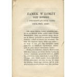 RZECZNIOWSKI Leon - Dawna i teraźniejsza Łomża [1861]
