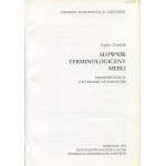 GRZELUK Izydor - Wörterbuch der Möbelterminologie [1998].