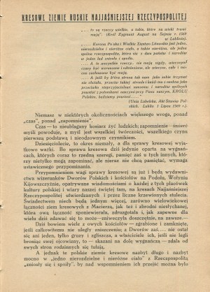 GROCHOLSKI Zdzisław hr. - Kresowe ziemie ruskie Najjaśniejszej Rzeczypospolitej [1929]