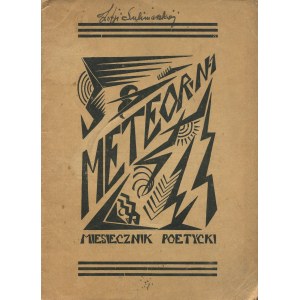 Meteor. Czasopismo poetyckie. Zeszyt pierwszy z lutego 1928 roku [okł. P. Halpernówna]